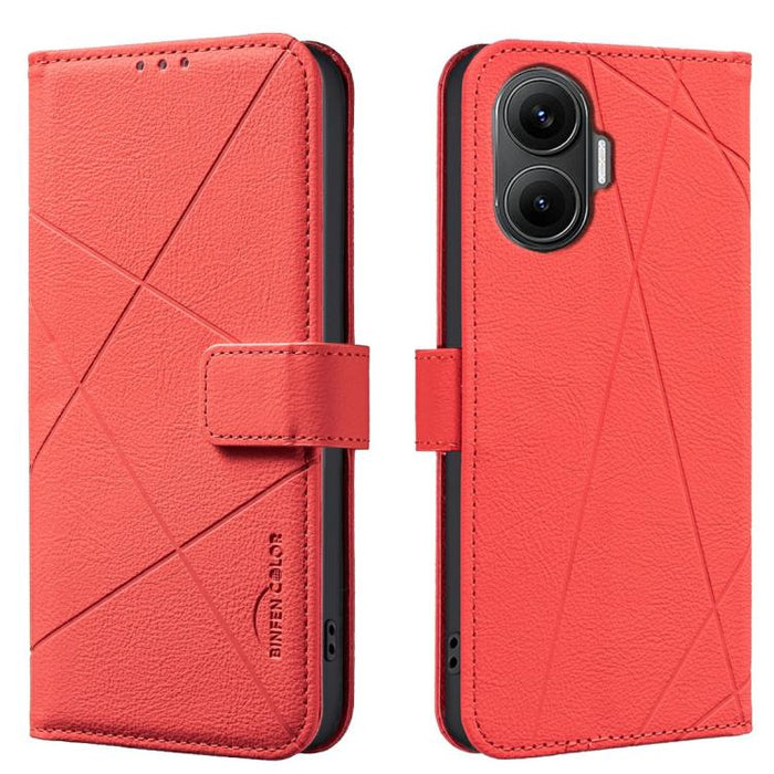 Funda de cuero para teléfono con estampado geométrico y protección RFID, For Redmi Note 14 4G 16.25mm, For Redmi Note 14 Pro 5G / 14 Pro+ 5G, For Redmi A3, For Redmi Note 13 Pro 4G, For Redmi Note 13 4G, For Redmi K70E, For Redmi Note 13 5G, For Redmi ...