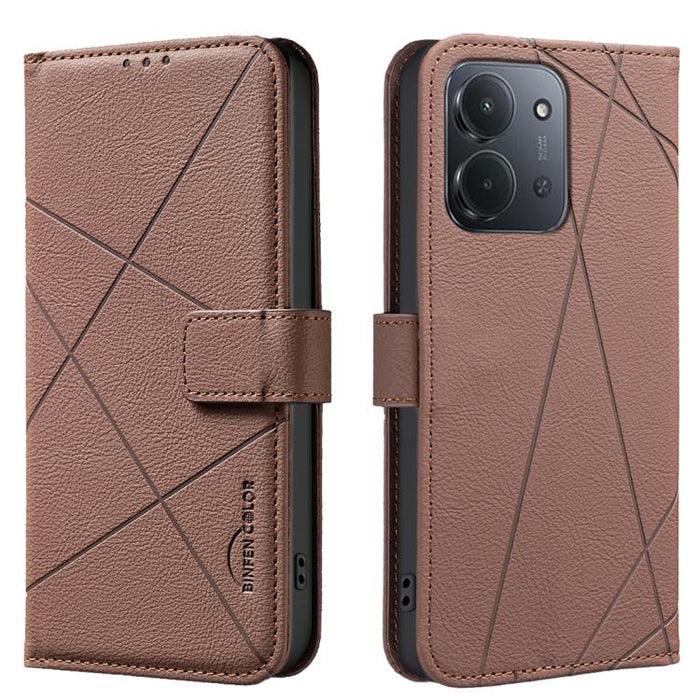 Funda de cuero para teléfono con estampado geométrico y protección RFID, For Redmi K90 Max 5G, For Redmi A7 Pro 171mm / Poco C85x 5G, For Redmi 15a 5G, For Redmi Tubo 5 Max / Poco X8 Pro Max, For Redmi Tubo 5 / Poco X8 Pro 5G                           ...
