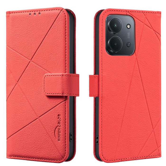 Funda de cuero para teléfono con estampado geométrico y protección RFID, For Redmi K90 Max 5G, For Redmi A7 Pro 171mm / Poco C85x 5G, For Redmi 15a 5G, For Redmi Tubo 5 Max / Poco X8 Pro Max, For Redmi Tubo 5 / Poco X8 Pro 5G                           ...