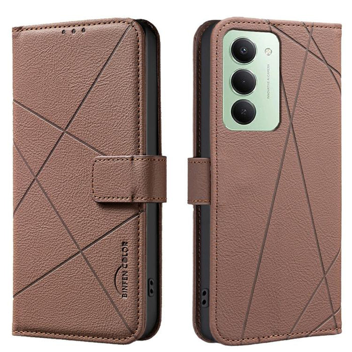 Funda de cuero para teléfono con estampado geométrico y protección RFID, For Redmi K90 Max 5G, For Redmi A7 Pro 171mm / Poco C85x 5G, For Redmi 15a 5G, For Redmi Tubo 5 Max / Poco X8 Pro Max, For Redmi Tubo 5 / Poco X8 Pro 5G                           ...