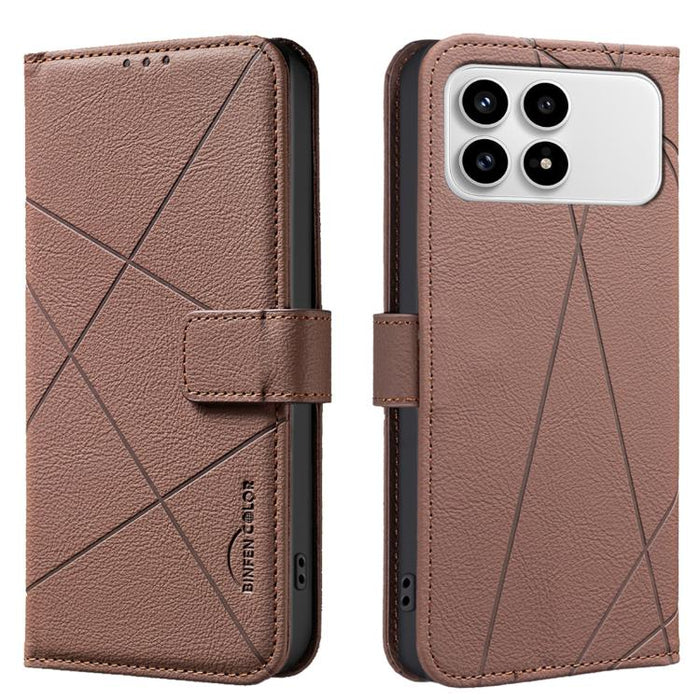 Funda de cuero para teléfono con estampado geométrico y protección RFID, For Redmi K90 Max 5G, For Redmi A7 Pro 171mm / Poco C85x 5G, For Redmi 15a 5G, For Redmi Tubo 5 Max / Poco X8 Pro Max, For Redmi Tubo 5 / Poco X8 Pro 5G                           ...