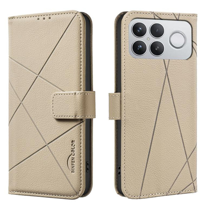 Funda de cuero para teléfono con estampado geométrico y protección RFID, For Redmi K90 Max 5G, For Redmi A7 Pro 171mm / Poco C85x 5G, For Redmi 15a 5G, For Redmi Tubo 5 Max / Poco X8 Pro Max, For Redmi Tubo 5 / Poco X8 Pro 5G                           ...