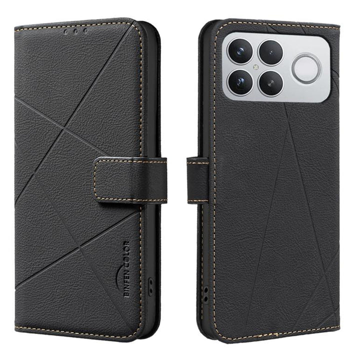 Funda de cuero para teléfono con estampado geométrico y protección RFID, For Redmi K90 Max 5G, For Redmi A7 Pro 171mm / Poco C85x 5G, For Redmi 15a 5G, For Redmi Tubo 5 Max / Poco X8 Pro Max, For Redmi Tubo 5 / Poco X8 Pro 5G                           ...