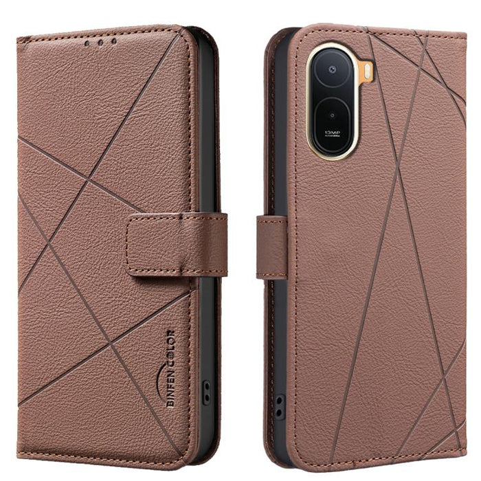 Funda de cuero para teléfono con estampado geométrico y protección RFID, For Redmi K90 Max 5G, For Redmi A7 Pro 171mm / Poco C85x 5G, For Redmi 15a 5G, For Redmi Tubo 5 Max / Poco X8 Pro Max, For Redmi Tubo 5 / Poco X8 Pro 5G                           ...