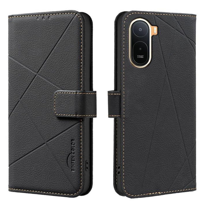 Funda de cuero para teléfono con estampado geométrico y protección RFID, For Redmi K90 Max 5G, For Redmi A7 Pro 171mm / Poco C85x 5G, For Redmi 15a 5G, For Redmi Tubo 5 Max / Poco X8 Pro Max, For Redmi Tubo 5 / Poco X8 Pro 5G                           ...