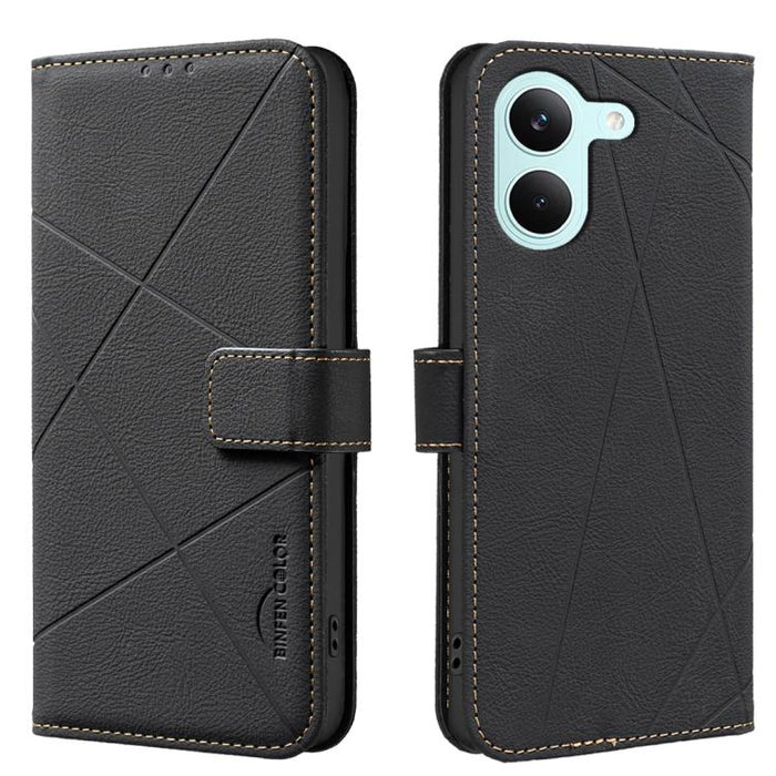 Funda de cuero para teléfono con estampado geométrico y protección RFID, For Redmi K90 Max 5G, For Redmi A7 Pro 171mm / Poco C85x 5G, For Redmi 15a 5G, For Redmi Tubo 5 Max / Poco X8 Pro Max, For Redmi Tubo 5 / Poco X8 Pro 5G                           ...