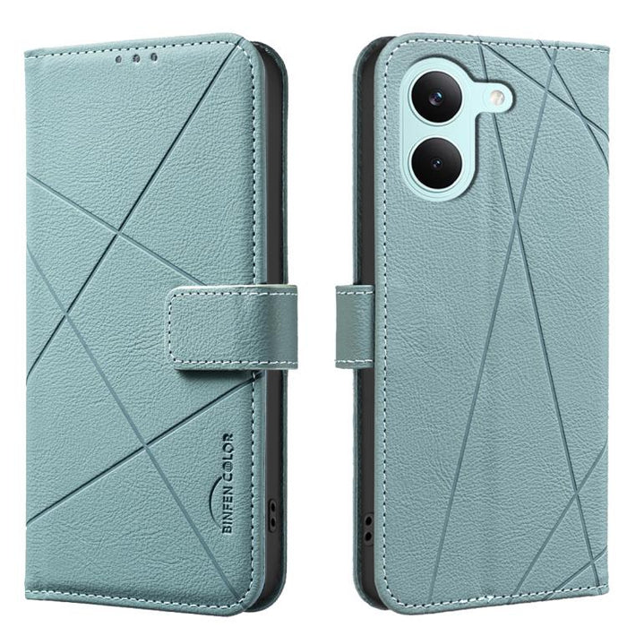 Funda de cuero para teléfono con estampado geométrico y protección RFID, For Redmi K90 Max 5G, For Redmi A7 Pro 171mm / Poco C85x 5G, For Redmi 15a 5G, For Redmi Tubo 5 Max / Poco X8 Pro Max, For Redmi Tubo 5 / Poco X8 Pro 5G                           ...