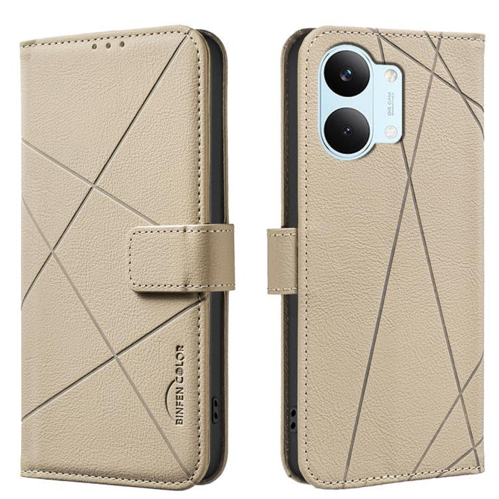 Funda de cuero para teléfono con estampado geométrico y protección RFID, For Redmi K90 Max 5G, For Redmi A7 Pro 171mm / Poco C85x 5G, For Redmi 15a 5G, For Redmi Tubo 5 Max / Poco X8 Pro Max, For Redmi Tubo 5 / Poco X8 Pro 5G                           ...