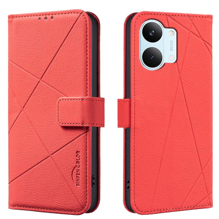 Funda de cuero para teléfono con estampado geométrico y protección RFID, For Redmi K90 Max 5G, For Redmi A7 Pro 171mm / Poco C85x 5G, For Redmi 15a 5G, For Redmi Tubo 5 Max / Poco X8 Pro Max, For Redmi Tubo 5 / Poco X8 Pro 5G                           ...