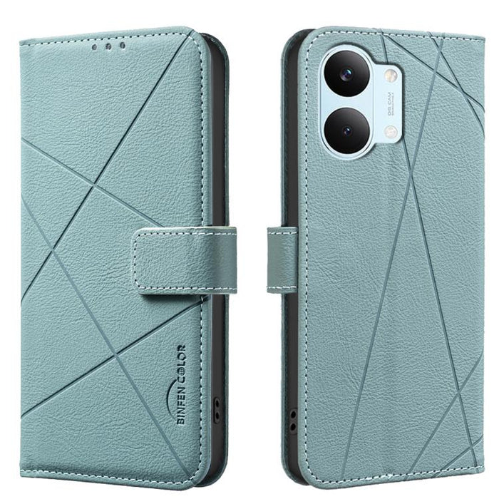 Funda de cuero para teléfono con estampado geométrico y protección RFID, For Redmi K90 Max 5G, For Redmi A7 Pro 171mm / Poco C85x 5G, For Redmi 15a 5G, For Redmi Tubo 5 Max / Poco X8 Pro Max, For Redmi Tubo 5 / Poco X8 Pro 5G                           ...