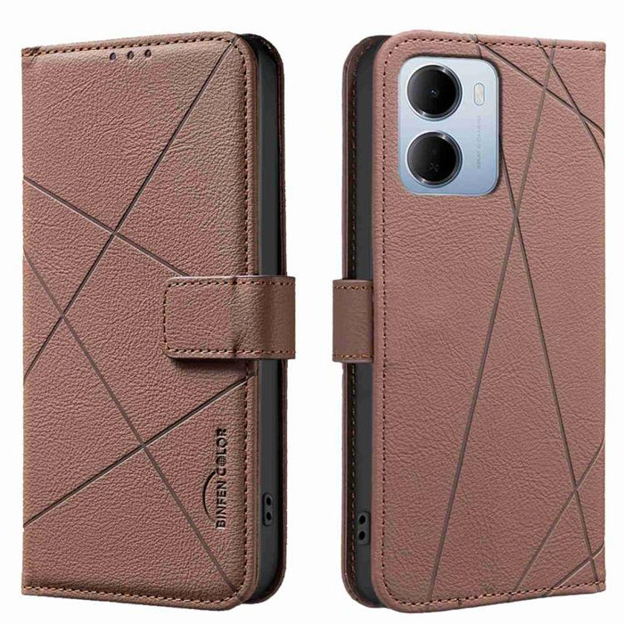 Funda de cuero para teléfono con estampado geométrico y protección RFID, For Redmi K90 Max 5G, For Redmi A7 Pro 171mm / Poco C85x 5G, For Redmi 15a 5G, For Redmi Tubo 5 Max / Poco X8 Pro Max, For Redmi Tubo 5 / Poco X8 Pro 5G                           ...