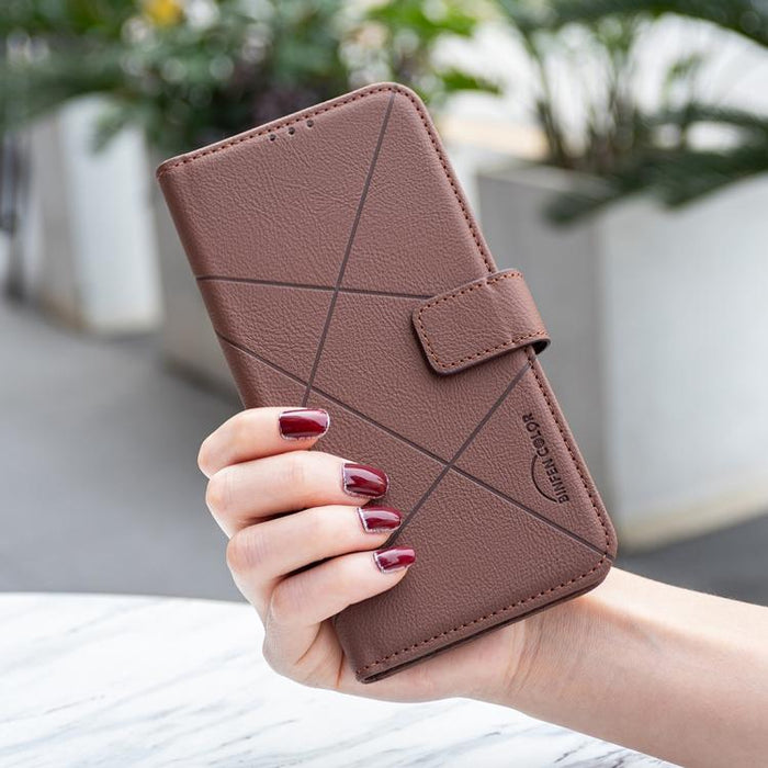 Funda de cuero para teléfono con estampado geométrico y protección RFID, For Redmi K90 Max 5G, For Redmi A7 Pro 171mm / Poco C85x 5G, For Redmi 15a 5G, For Redmi Tubo 5 Max / Poco X8 Pro Max, For Redmi Tubo 5 / Poco X8 Pro 5G                           ...
