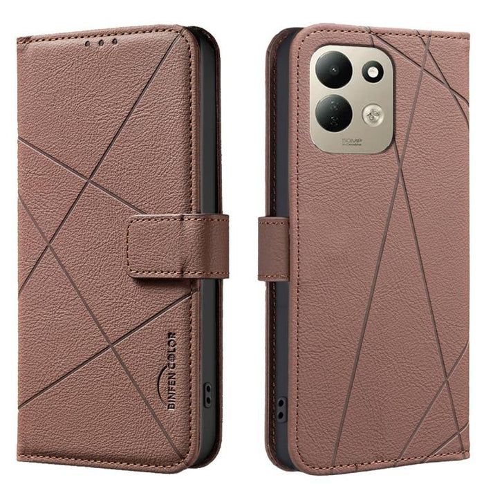 Funda de cuero para teléfono con estampado geométrico y protección RFID, For Redmi K90 Max 5G, For Redmi A7 Pro 171mm / Poco C85x 5G, For Redmi 15a 5G, For Redmi Tubo 5 Max / Poco X8 Pro Max, For Redmi Tubo 5 / Poco X8 Pro 5G                           ...