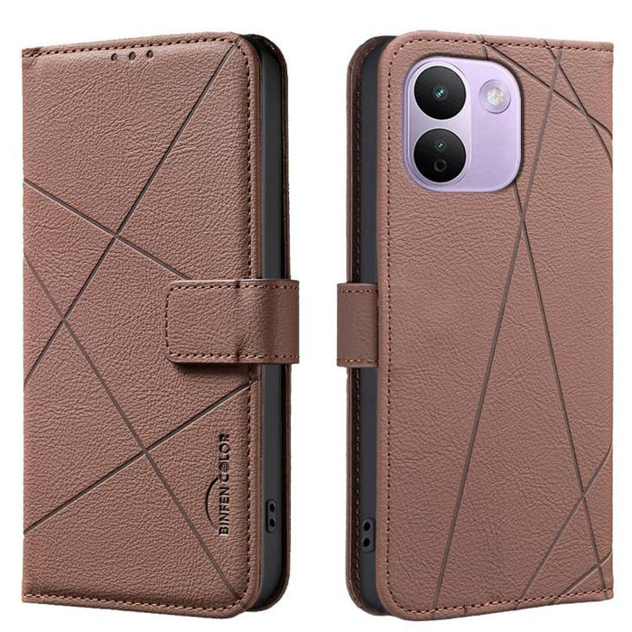 Funda de cuero para teléfono con estampado geométrico y protección RFID, For Redmi K90 Max 5G, For Redmi A7 Pro 171mm / Poco C85x 5G, For Redmi 15a 5G, For Redmi Tubo 5 Max / Poco X8 Pro Max, For Redmi Tubo 5 / Poco X8 Pro 5G                           ...