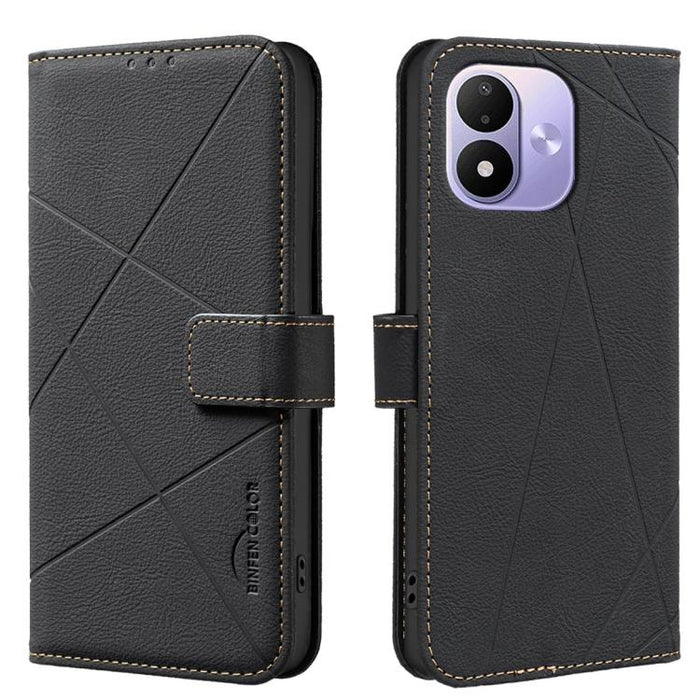 Funda de cuero para teléfono con estampado geométrico y protección RFID, For Redmi K90 Max 5G, For Redmi A7 Pro 171mm / Poco C85x 5G, For Redmi 15a 5G, For Redmi Tubo 5 Max / Poco X8 Pro Max, For Redmi Tubo 5 / Poco X8 Pro 5G                           ...
