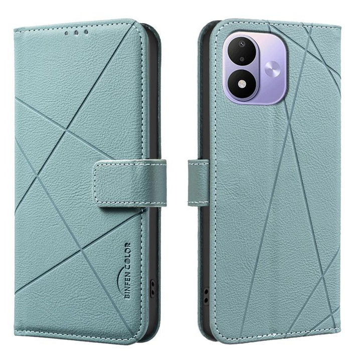 Funda de cuero para teléfono con estampado geométrico y protección RFID, For Redmi K90 Max 5G, For Redmi A7 Pro 171mm / Poco C85x 5G, For Redmi 15a 5G, For Redmi Tubo 5 Max / Poco X8 Pro Max, For Redmi Tubo 5 / Poco X8 Pro 5G                           ...