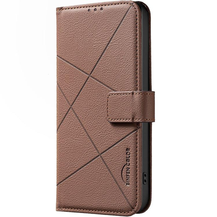 Funda de cuero para teléfono con estampado geométrico y protección RFID, For Redmi K90 Max 5G, For Redmi A7 Pro 171mm / Poco C85x 5G, For Redmi 15a 5G, For Redmi Tubo 5 Max / Poco X8 Pro Max, For Redmi Tubo 5 / Poco X8 Pro 5G                           ...