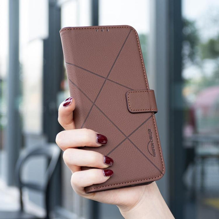 Funda de cuero para teléfono con estampado geométrico y protección RFID, For Redmi K90 Max 5G, For Redmi A7 Pro 171mm / Poco C85x 5G, For Redmi 15a 5G, For Redmi Tubo 5 Max / Poco X8 Pro Max, For Redmi Tubo 5 / Poco X8 Pro 5G                           ...