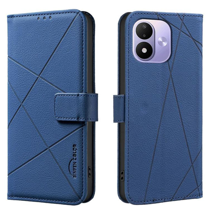 Funda de cuero para teléfono con estampado geométrico y protección RFID, For Redmi K90 Max 5G, For Redmi A7 Pro 171mm / Poco C85x 5G, For Redmi 15a 5G, For Redmi Tubo 5 Max / Poco X8 Pro Max, For Redmi Tubo 5 / Poco X8 Pro 5G                           ...