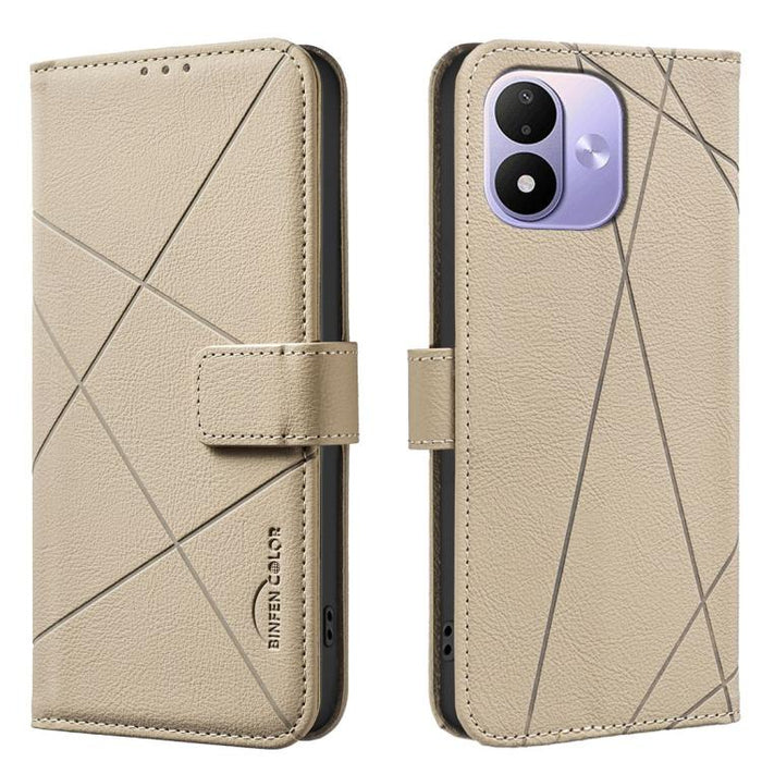 Funda de cuero para teléfono con estampado geométrico y protección RFID, For Redmi K90 Max 5G, For Redmi A7 Pro 171mm / Poco C85x 5G, For Redmi 15a 5G, For Redmi Tubo 5 Max / Poco X8 Pro Max, For Redmi Tubo 5 / Poco X8 Pro 5G                           ...
