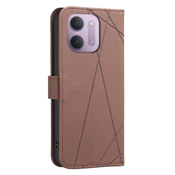 Funda de cuero para teléfono con estampado geométrico y protección RFID, For Redmi 15C 5G/4G Global 171/Poco C85 4G, For Redmi Note 17 Pro 5G Global 163mm, For Redmi Note 17 Pro+ 5G Global 163mm, For Redmi K90 Pro Max/K100 Pro Max 5G                   ...