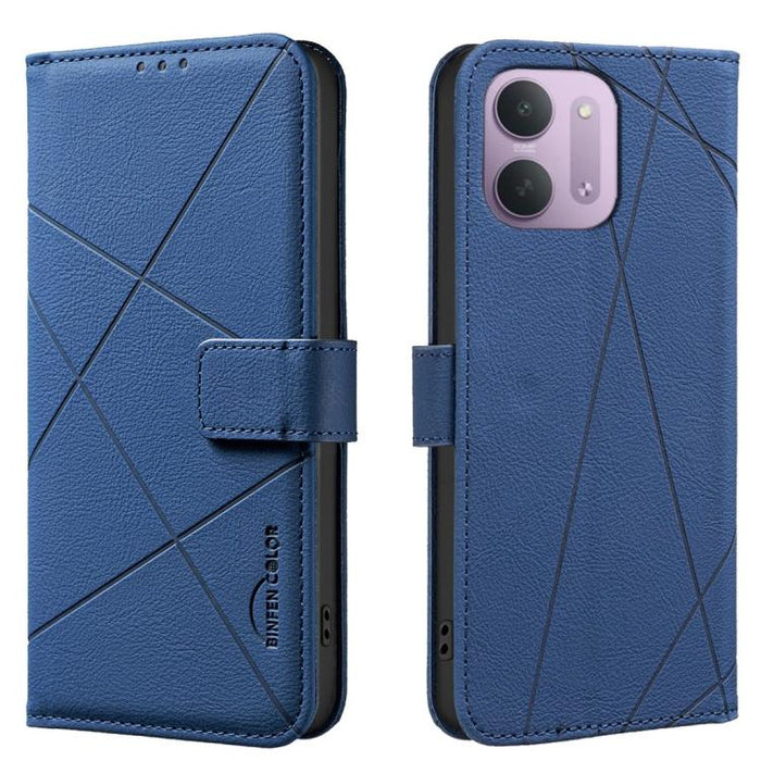 Funda de cuero para teléfono con estampado geométrico y protección RFID, For Redmi 15C 5G/4G Global 171/Poco C85 4G, For Redmi Note 17 Pro 5G Global 163mm, For Redmi Note 17 Pro+ 5G Global 163mm, For Redmi K90 Pro Max/K100 Pro Max 5G                   ...