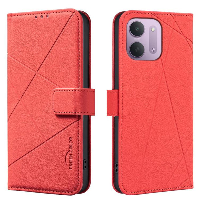 Funda de cuero para teléfono con estampado geométrico y protección RFID, For Redmi 15C 5G/4G Global 171/Poco C85 4G, For Redmi Note 17 Pro 5G Global 163mm, For Redmi Note 17 Pro+ 5G Global 163mm, For Redmi K90 Pro Max/K100 Pro Max 5G                   ...