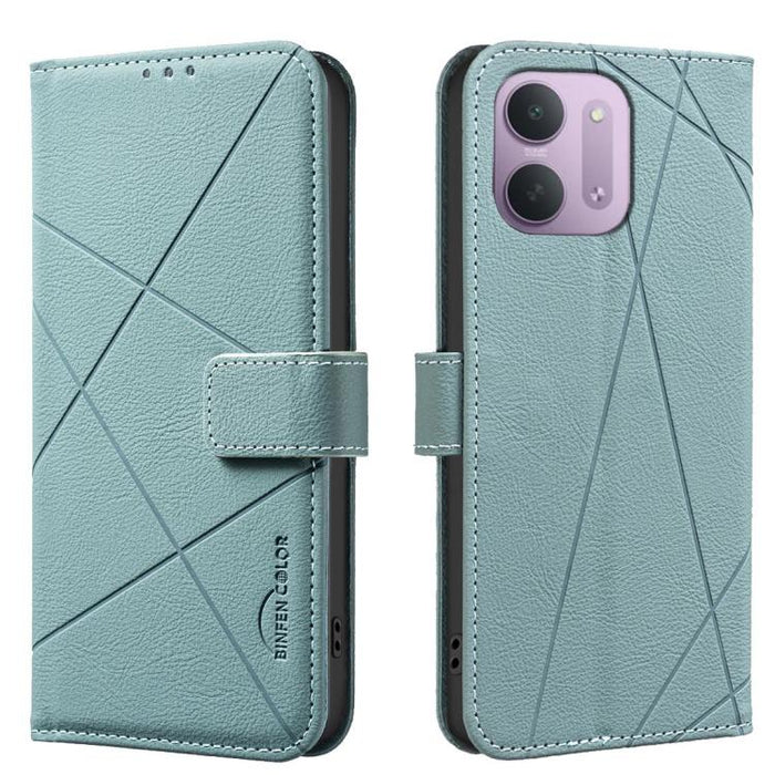 Funda de cuero para teléfono con estampado geométrico y protección RFID, For Redmi 15C 5G/4G Global 171/Poco C85 4G, For Redmi Note 17 Pro 5G Global 163mm, For Redmi Note 17 Pro+ 5G Global 163mm, For Redmi K90 Pro Max/K100 Pro Max 5G                   ...