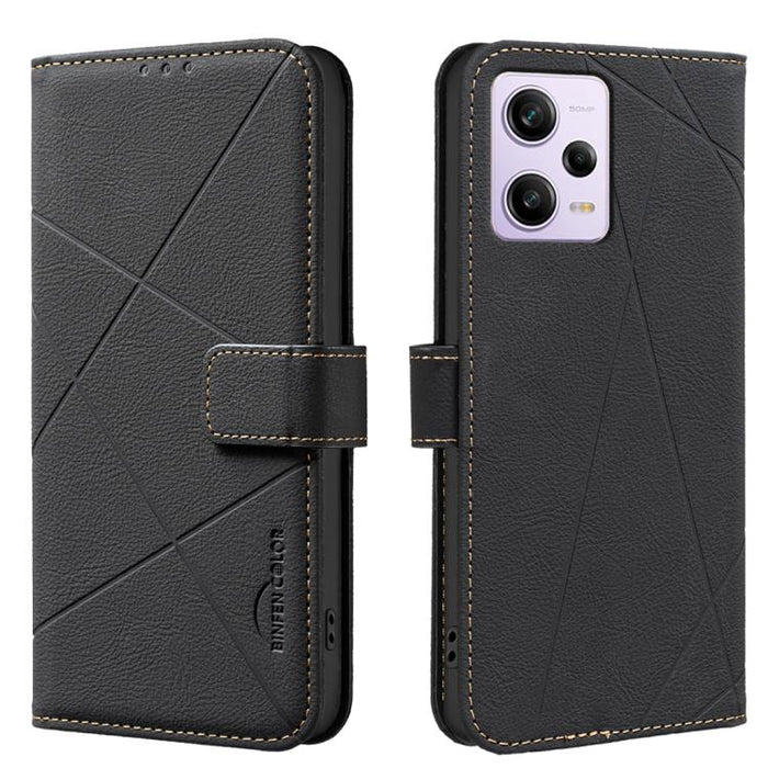 Funda de cuero para teléfono con estampado geométrico y protección RFID, For Xiaomi 17T Pro 5G, For Xiaomi 17T 5G, For Xiaomi Poco M7 4G 169mm, For Xiaomi 15T Pro 5G, For Xiaomi 15T 5G, For Xiaomi Poco F7 5G Global, For Xiaomi Poco X7 Pro              ...