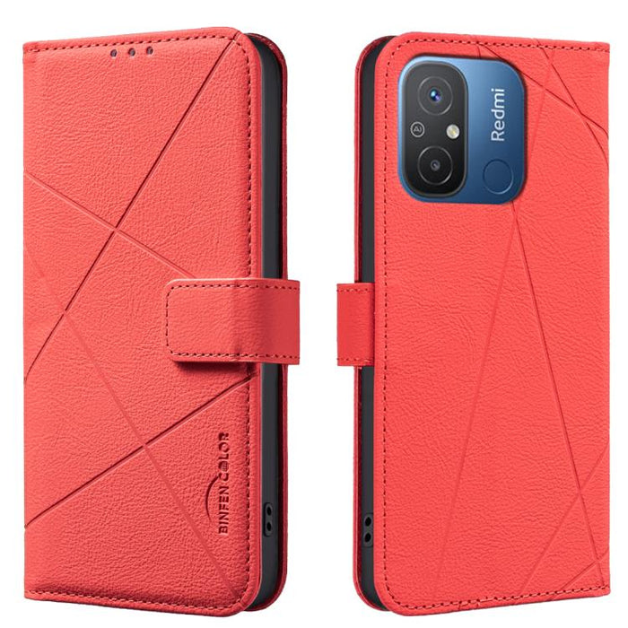 Funda de cuero para teléfono con estampado geométrico y protección RFID, For Xiaomi 17T Pro 5G, For Xiaomi 17T 5G, For Xiaomi Poco M7 4G 169mm, For Xiaomi 15T Pro 5G, For Xiaomi 15T 5G, For Xiaomi Poco F7 5G Global, For Xiaomi Poco X7 Pro              ...