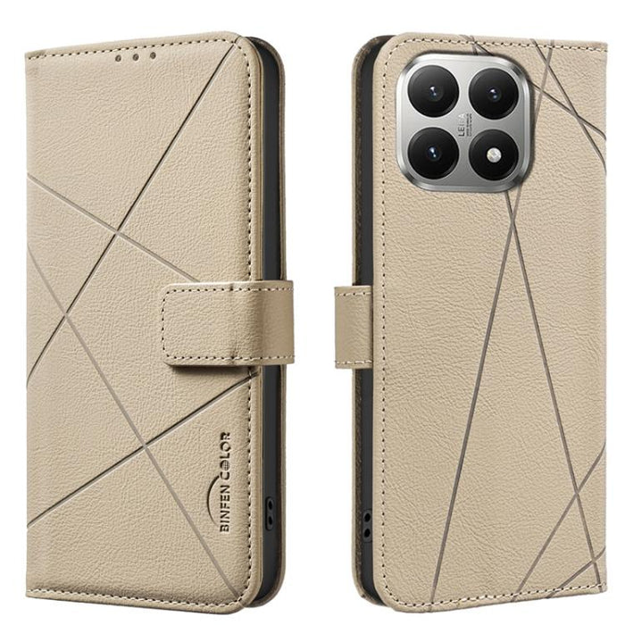 Funda de cuero para teléfono con estampado geométrico y protección RFID, For Xiaomi 17T Pro 5G, For Xiaomi 17T 5G, For Xiaomi Poco M7 4G 169mm, For Xiaomi 15T Pro 5G, For Xiaomi 15T 5G, For Xiaomi Poco F7 5G Global, For Xiaomi Poco X7 Pro              ...