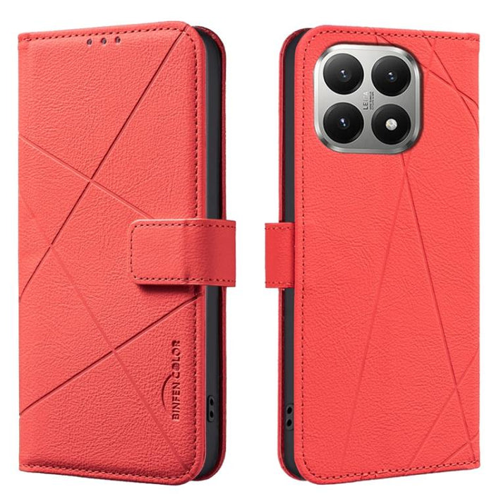 Funda de cuero para teléfono con estampado geométrico y protección RFID, For Xiaomi 17T Pro 5G, For Xiaomi 17T 5G, For Xiaomi Poco M7 4G 169mm, For Xiaomi 15T Pro 5G, For Xiaomi 15T 5G, For Xiaomi Poco F7 5G Global, For Xiaomi Poco X7 Pro              ...