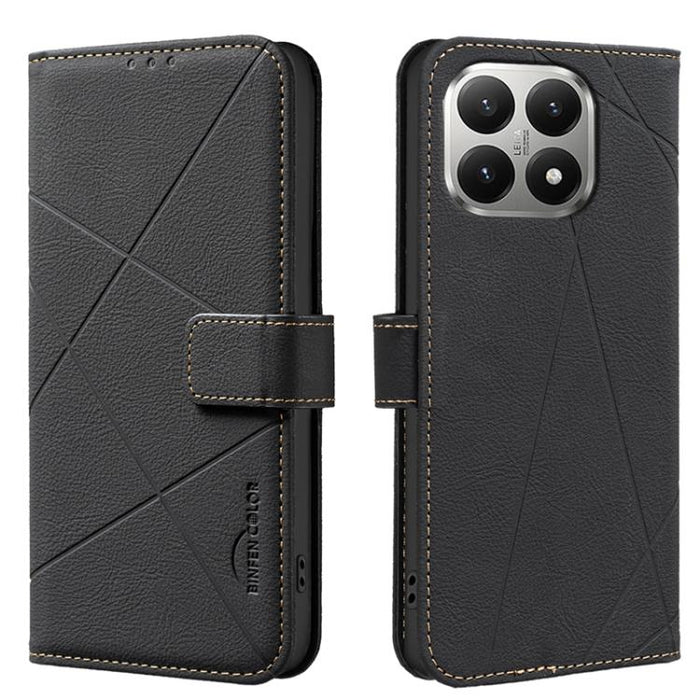 Funda de cuero para teléfono con estampado geométrico y protección RFID, For Xiaomi 17T Pro 5G, For Xiaomi 17T 5G, For Xiaomi Poco M7 4G 169mm, For Xiaomi 15T Pro 5G, For Xiaomi 15T 5G, For Xiaomi Poco F7 5G Global, For Xiaomi Poco X7 Pro              ...
