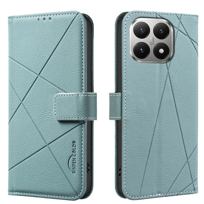 Funda de cuero para teléfono con estampado geométrico y protección RFID, For Xiaomi 17T Pro 5G, For Xiaomi 17T 5G, For Xiaomi Poco M7 4G 169mm, For Xiaomi 15T Pro 5G, For Xiaomi 15T 5G, For Xiaomi Poco F7 5G Global, For Xiaomi Poco X7 Pro              ...
