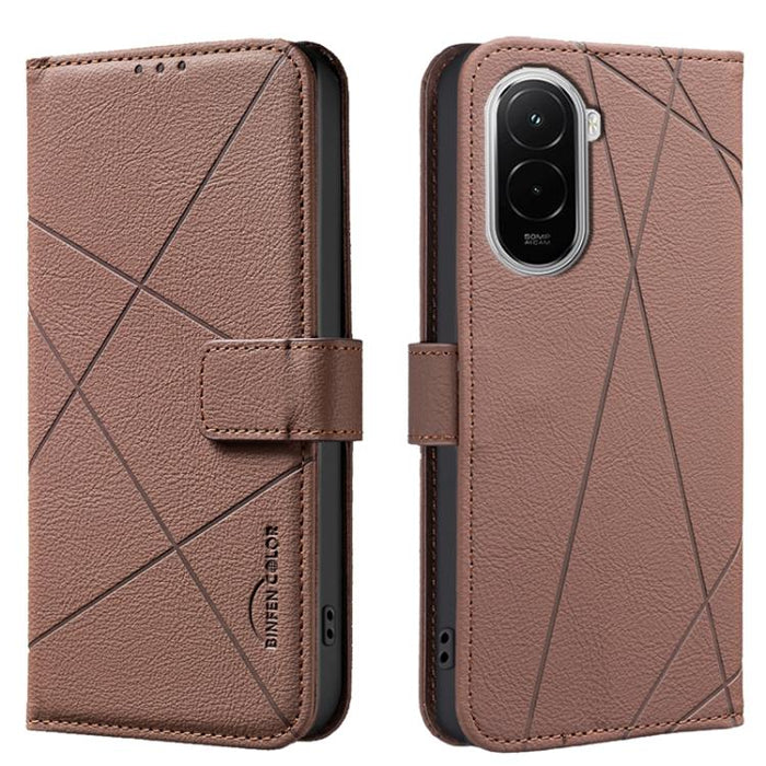 Funda de cuero para teléfono con estampado geométrico y protección RFID, For Xiaomi 17T Pro 5G, For Xiaomi 17T 5G, For Xiaomi Poco M7 4G 169mm, For Xiaomi 15T Pro 5G, For Xiaomi 15T 5G, For Xiaomi Poco F7 5G Global, For Xiaomi Poco X7 Pro              ...