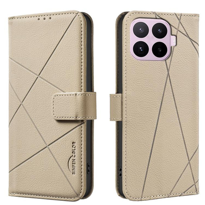 Funda de cuero para teléfono con estampado geométrico y protección RFID, For Xiaomi 17T Pro 5G, For Xiaomi 17T 5G, For Xiaomi Poco M7 4G 169mm, For Xiaomi 15T Pro 5G, For Xiaomi 15T 5G, For Xiaomi Poco F7 5G Global, For Xiaomi Poco X7 Pro              ...