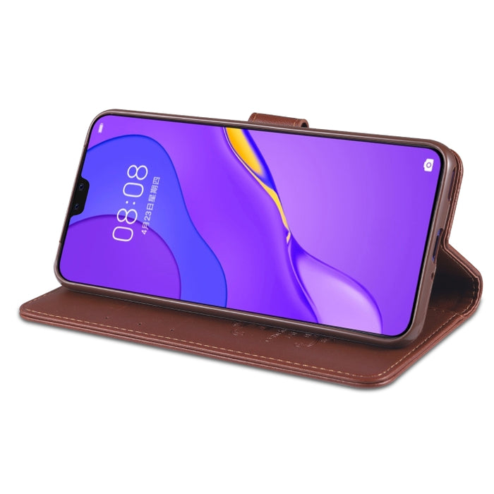 AZNS Estuche de cuero con tapa horizontal con textura de piel de oveja con soporte y ranuras para tarjetas y billetera, For Vivo S7, For  Huawei Enjoy 20, For Huawei Y5p, For Huawei Maimang 9, For Xiaomi Redmi 9A