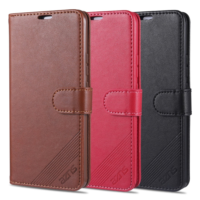 AZNS Estuche de cuero con tapa horizontal con textura de piel de oveja con soporte y ranuras para tarjetas y billetera, For Vivo S7, For  Huawei Enjoy 20, For Huawei Y5p, For Huawei Maimang 9, For Xiaomi Redmi 9A