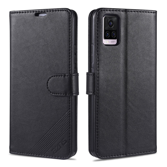 AZNS Estuche de cuero con tapa horizontal con textura de piel de oveja con soporte y ranuras para tarjetas y billetera, For Vivo S7, For  Huawei Enjoy 20, For Huawei Y5p, For Huawei Maimang 9, For Xiaomi Redmi 9A