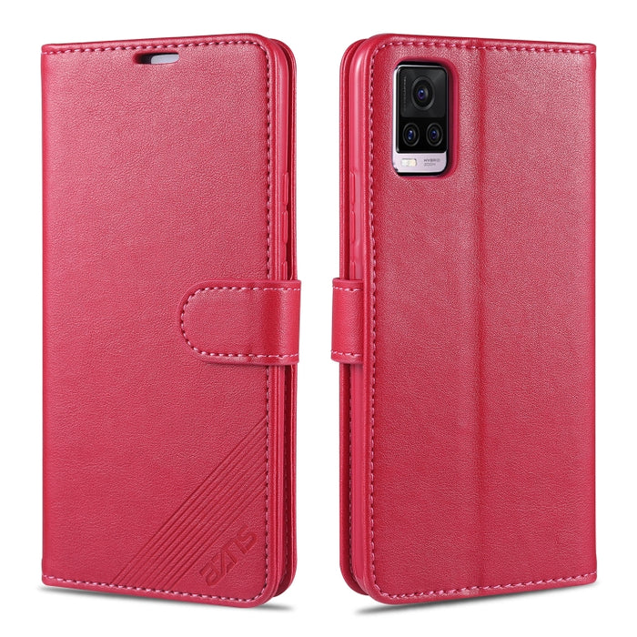 AZNS Estuche de cuero con tapa horizontal con textura de piel de oveja con soporte y ranuras para tarjetas y billetera, For Vivo S7, For  Huawei Enjoy 20, For Huawei Y5p, For Huawei Maimang 9, For Xiaomi Redmi 9A