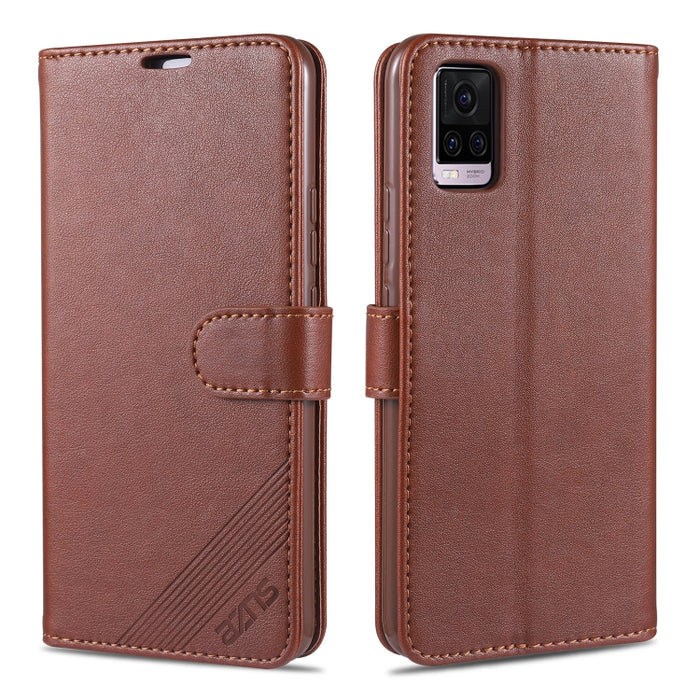 AZNS Estuche de cuero con tapa horizontal con textura de piel de oveja con soporte y ranuras para tarjetas y billetera, For Vivo S7, For  Huawei Enjoy 20, For Huawei Y5p, For Huawei Maimang 9, For Xiaomi Redmi 9A