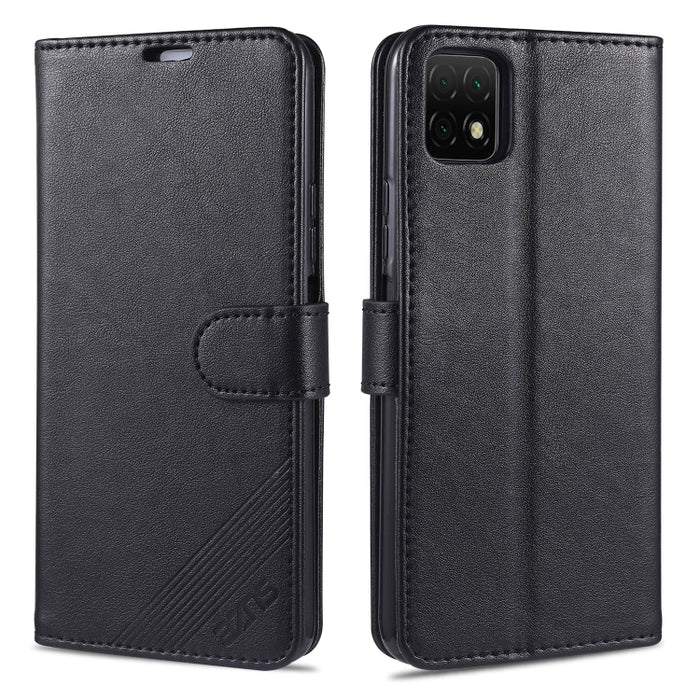 AZNS Estuche de cuero con tapa horizontal con textura de piel de oveja con soporte y ranuras para tarjetas y billetera, For Vivo S7, For  Huawei Enjoy 20, For Huawei Y5p, For Huawei Maimang 9, For Xiaomi Redmi 9A