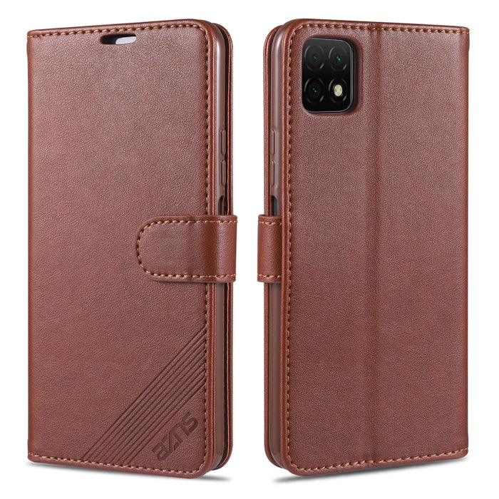 AZNS Estuche de cuero con tapa horizontal con textura de piel de oveja con soporte y ranuras para tarjetas y billetera, For Vivo S7, For  Huawei Enjoy 20, For Huawei Y5p, For Huawei Maimang 9, For Xiaomi Redmi 9A