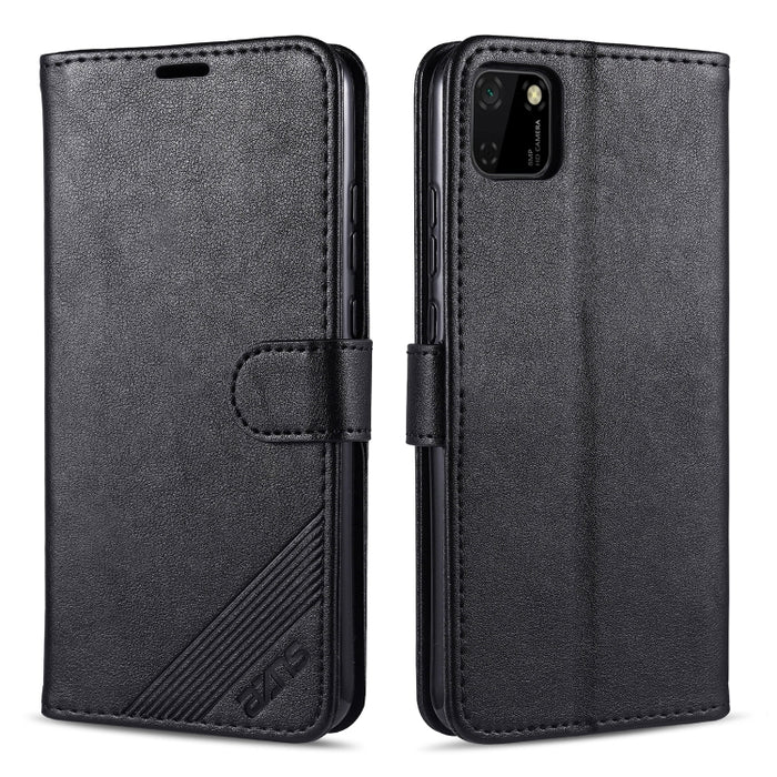 AZNS Estuche de cuero con tapa horizontal con textura de piel de oveja con soporte y ranuras para tarjetas y billetera, For Vivo S7, For  Huawei Enjoy 20, For Huawei Y5p, For Huawei Maimang 9, For Xiaomi Redmi 9A