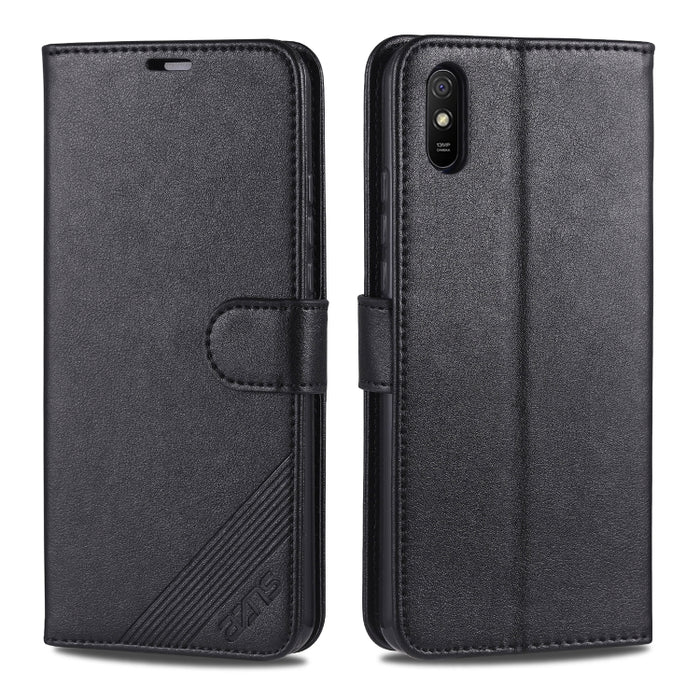 AZNS Estuche de cuero con tapa horizontal con textura de piel de oveja con soporte y ranuras para tarjetas y billetera, For Vivo S7, For  Huawei Enjoy 20, For Huawei Y5p, For Huawei Maimang 9, For Xiaomi Redmi 9A