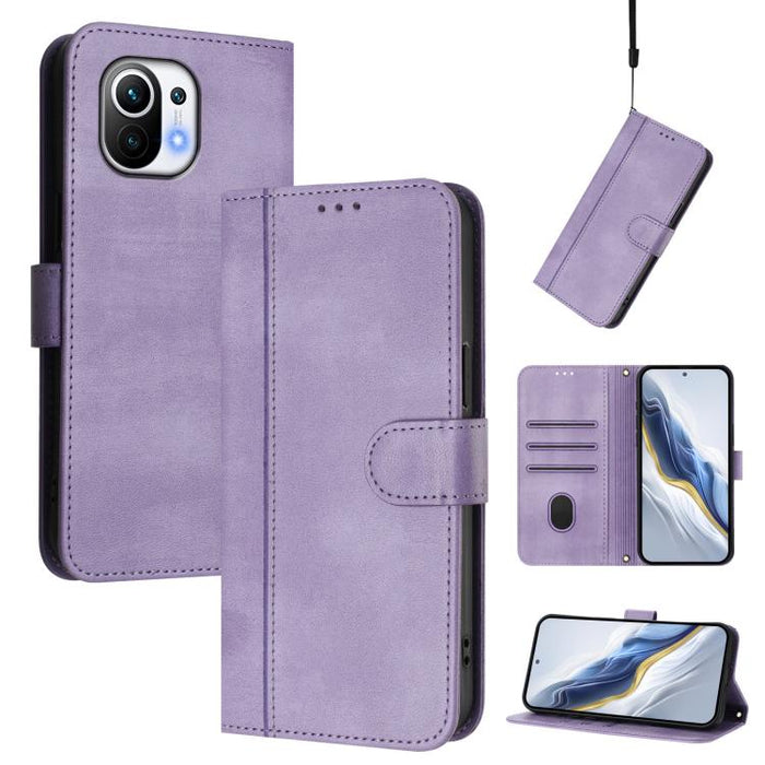 Funda de teléfono de cuero retro con hebilla para empalme de cables, For Xiaomi Mi 11 Ultra, For Xiaomi Mi 11 Pro, For Xiaomi Mi 11