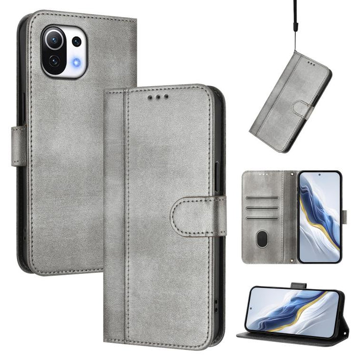Funda de teléfono de cuero retro con hebilla para empalme de cables, For Xiaomi Mi 11 Ultra, For Xiaomi Mi 11 Pro, For Xiaomi Mi 11