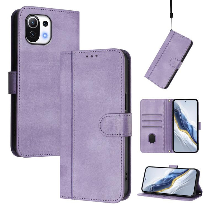 Funda de teléfono de cuero retro con hebilla para empalme de cables, For Xiaomi Mi 11 Ultra, For Xiaomi Mi 11 Pro, For Xiaomi Mi 11