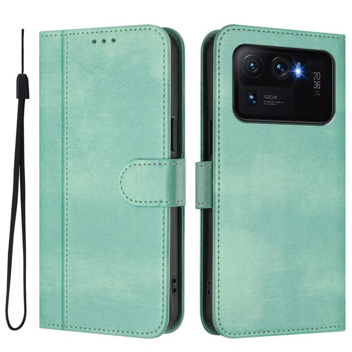 Funda de teléfono de cuero retro con hebilla para empalme de cables, For Xiaomi Mi 11 Ultra, For Xiaomi Mi 11 Pro, For Xiaomi Mi 11