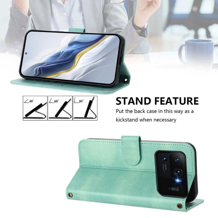 Funda de teléfono de cuero retro con hebilla para empalme de cables, For Xiaomi Mi 11 Ultra, For Xiaomi Mi 11 Pro, For Xiaomi Mi 11